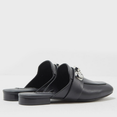 Leather Diamante Slip on Mules/Slides, by Senso  