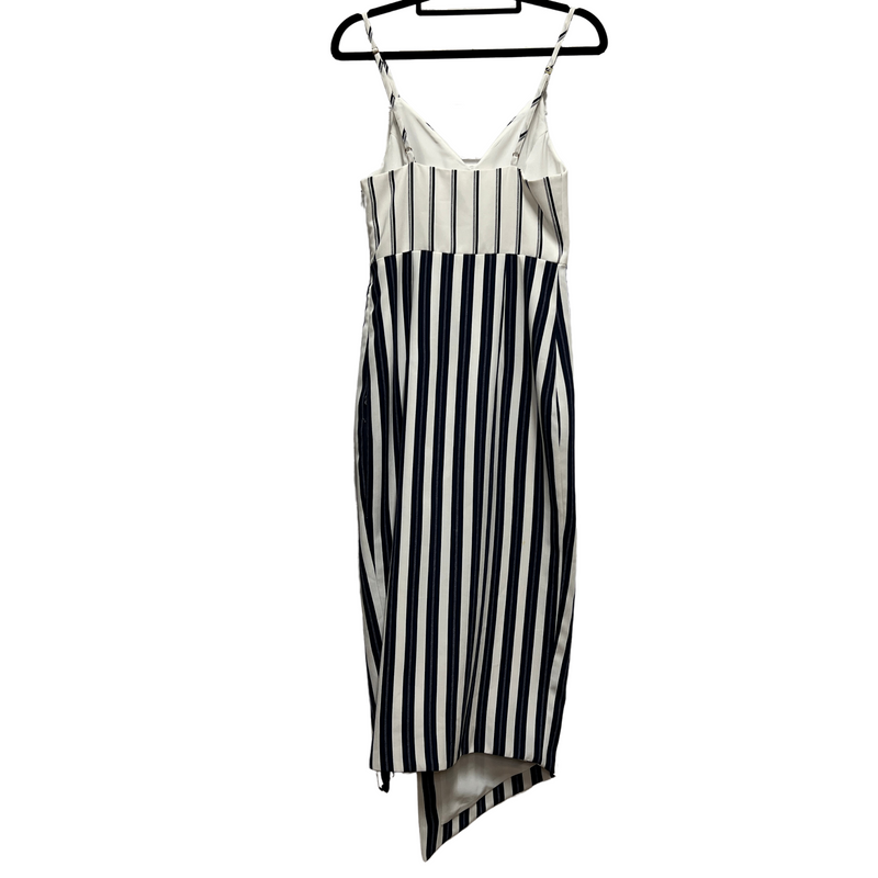 Shona Joy Navy & White Stripes Midi Dress