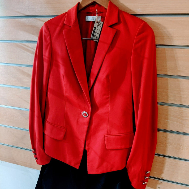 Versace Collection Vintage Red Wool Blend Blazer